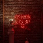 Güzelin miyim Gerçekten? Neon Tabela