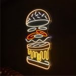 Hamburger Neon Tabela