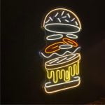 Hamburger Neon Tabela