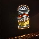 Hamburger Neon Tabela