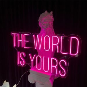 THE WORLD IS YOURS Neon Tabela