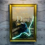 DIOR 3D Neptün Neon Jungle Tablo