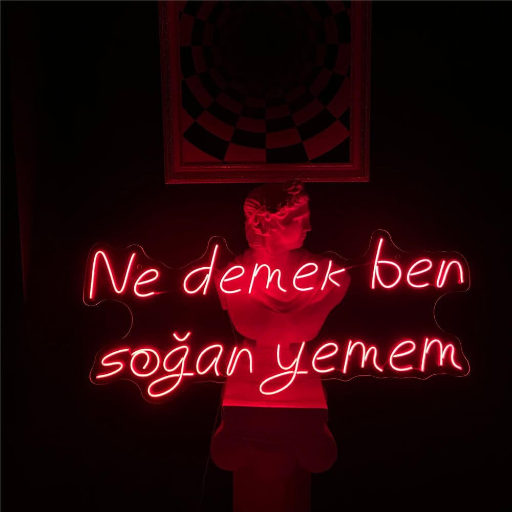 Ne demek ben soğan yemem Neon Tabela