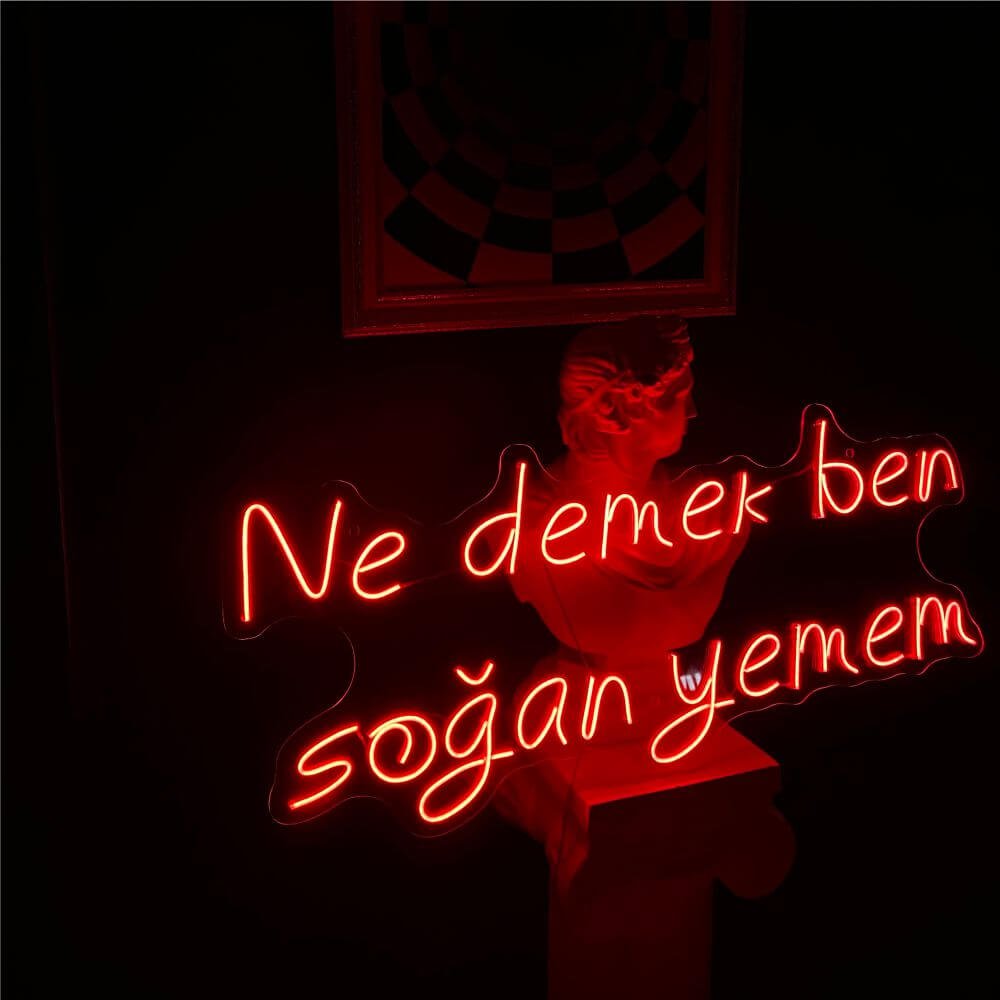 Ne demek ben soğan yemem Neon Tabela