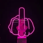 Middle Finger Neon Tabela