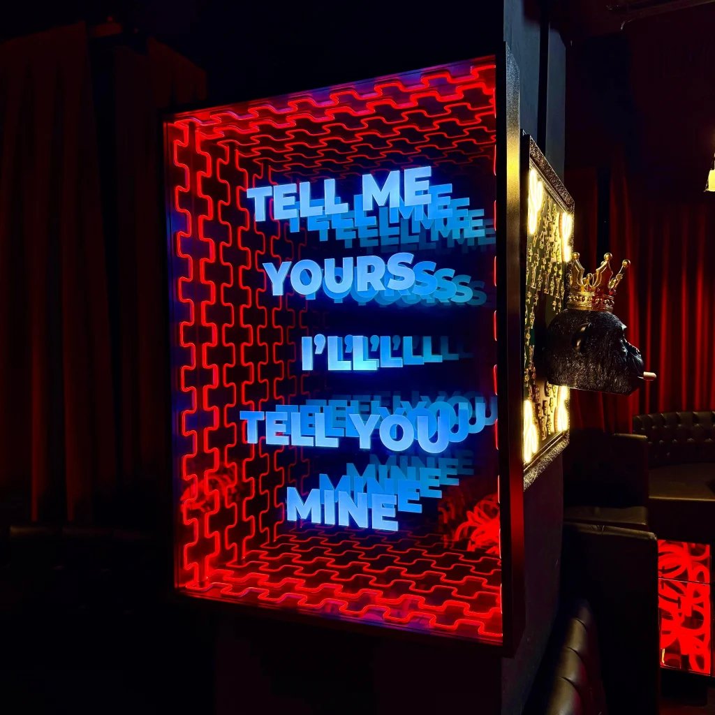 Tell me yours I'lls tell you mine Infinity Tunnel