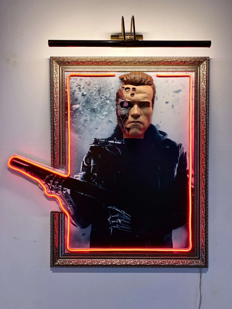 TERMINATOR 3D NEON ART