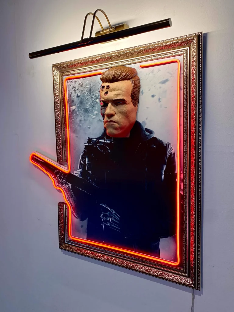 TERMINATOR 3D NEON ART