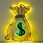 MONEY Pop Art Neon Tabela