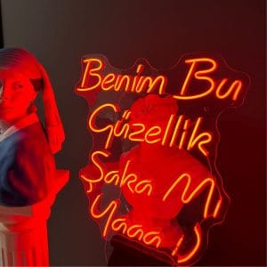 Benim Bu Güzellik Şaka Mı Yaaa Neon Tabela