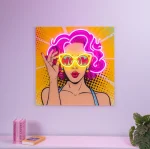 WOMAN Pop Art Neon Tabela