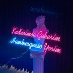 Kaderimse Çekerim Hamburgerse Yerim Neon Tabela
