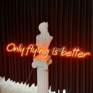 Only flying is better Neon Tabela