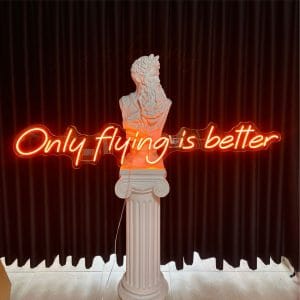 Only flying is better Neon Tabela