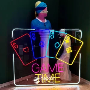 Playing Cards Game Time Neon Tabela