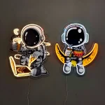 ASTRONOT PİZZA VE ASTRONOT HAMBUGER Neon Tabela