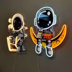 ASTRONOT PİZZA VE ASTRONOT HAMBUGER Neon Tabela