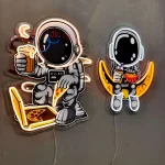 ASTRONOT PİZZA VE ASTRONOT HAMBUGER Neon Tabela