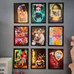 Klasik Canvas 9'lu Set Neon Art