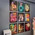 Klasik Canvas 9'lu Set Neon Art - Görsel 3